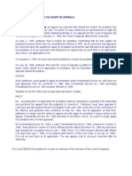 G.R. No. 128508 Fajardo Vs Court of Appeals Facts: DANIEL G. FAJARDO Filed An Appeal Via Certiorari That Denied His Motion For Probation The