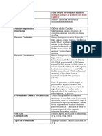 Ficha Técnica para Registro Sanitario