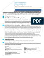 ICMJE Form For Disclosure of Potential Conflicts of Interest