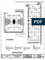 Detalle: Losa de Concreto y Pisos de Circulacion: Planta: Cancha Mutideportivo