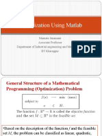 Optimization Using Matlab