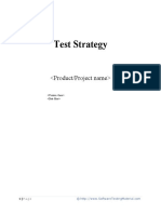 Test Strategy