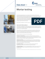 Mortar Testing