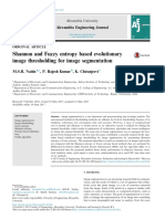 Shannon and Fuzzy Entropy Based Evolutionary Image Thresholding For Image Segmentation