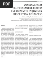 Consecuencias Del Consumo de Bebidas Energizantes en Jóvenes. Descripción de Un Caso