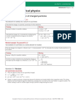 Electrical Physics: Behaviour of Charged Particles