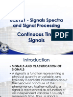 2 Continuous Time Signals