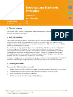 Unit 6: Electrical and Electronic Principles