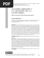 Del Gizzo. Girondo y La Negación de La Vanguardia PDF