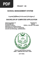 School Management System: Bachelor of Computer Application