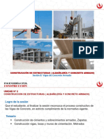 Sesión 8 Vigas de Concreto Rev 1 PDF