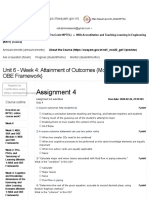 Assignment 4: Unit 6 - Week 4: Attainment of Outcomes (Module 1: NBA and OBE Framework)