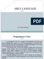 Assembly Language: by - Prof. Prithi K.S