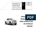 PTS 003 - para Conductor de Vehiculo Menor