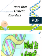 Risk Factors and Common Test of Genetic Disorders