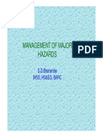 Management of Major Hazards