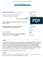 Agricultural Engineering: Use of Fertigation and Macronutrient Content in Pepper Plant