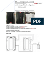 Elevator Control Wiring and Simple Configuration: Button Mode