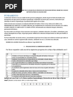 GUIA DE EVALUACION para Los Padres de Familia