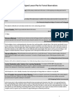 DB Danielson Aligned Lesson Formalobs