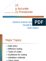 Designing Accurate Data-Entry Procedures: Systems Analysis and Design Kendall & Kendall Sixth Edition