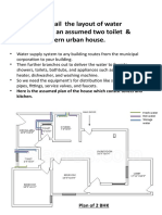 Describe in Detail The Layout of Water Supply Pipes in An Assumed Two Toilet & Kitchen in Modern Urban House. Question - 8