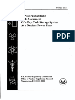 A Pilot Probabilistic Risk Assessment of A Dry Cask Storage System at A Nuclear Power Plant Malliakos Et Al PDF