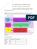 Preinforme Influencia de La Temperatura en La Presión de Vapor