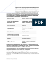 2.4.1 Clasificación de Beneficios, Costo y Beneficios Negativos para Un Proyecto Único