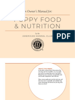 Puppy Food & Nutrition: An Owner's Manual For