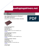 Acer Aspire 4752 Drivers (Win7 32,64)