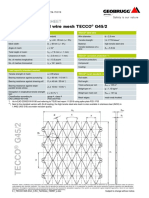 High-Tensile Steel Wire Mesh TECCO G45/2: Technical Data Sheet