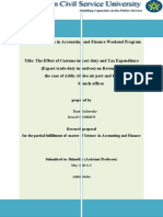 Master Thesis Proposal On Tax Expenditure