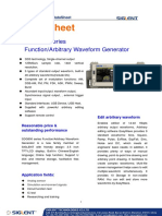 Data Sheet: SDG800 Series Function/Arbitrary Waveform Generator