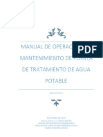 Manual de Operaciones y Mantenimiento de Planta de Tratamiento de Agua Potable Final PDF