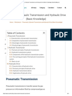 Pneumatic, Hydraulic Transmission and Hydraulic Drive (Basic Knowledge) PDF