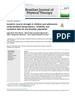 Isometric Muscle Strength in Children and Adolescents