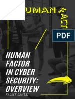 Human Factor in CyberSecurity - Overview Hacker Combat