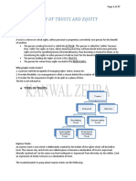 Law of Trusts and Equity: Lecture-I