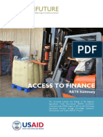 Access To Finance: RATE Summary