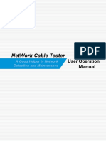 Network Cable Tester: User Operation Manual