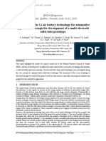 Assessment of The Li-Air Battery Technology For Au