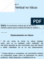 Física 1 - Cap. 4 - Movimento Vertical No Vácuo