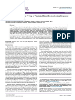 Optimisation of Deepfat Frying of Plantain Chips Ipekere Using Responsesurface Methodology 2157 7110 1000584 PDF