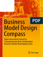 Business Model Design Compass - Open Innovation Funnel To Schumpeterian New Combination Business Model Developing Circle PDF