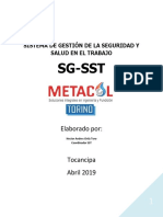 Manual SG-SST Metacol 2019