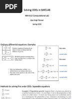 Solving ODEs in MATLAB PDF