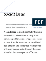 Social Issues of Society