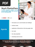 Bosch PharmaTrace A FMD Compliant Solution For The Pharmaceutical Supply Chain Powered by IoT and Blockchain