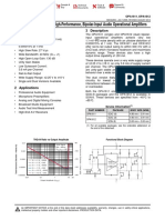 Opa161X Soundplus™ High-Performance, Bipolar-Input Audio Operational Amplifiers